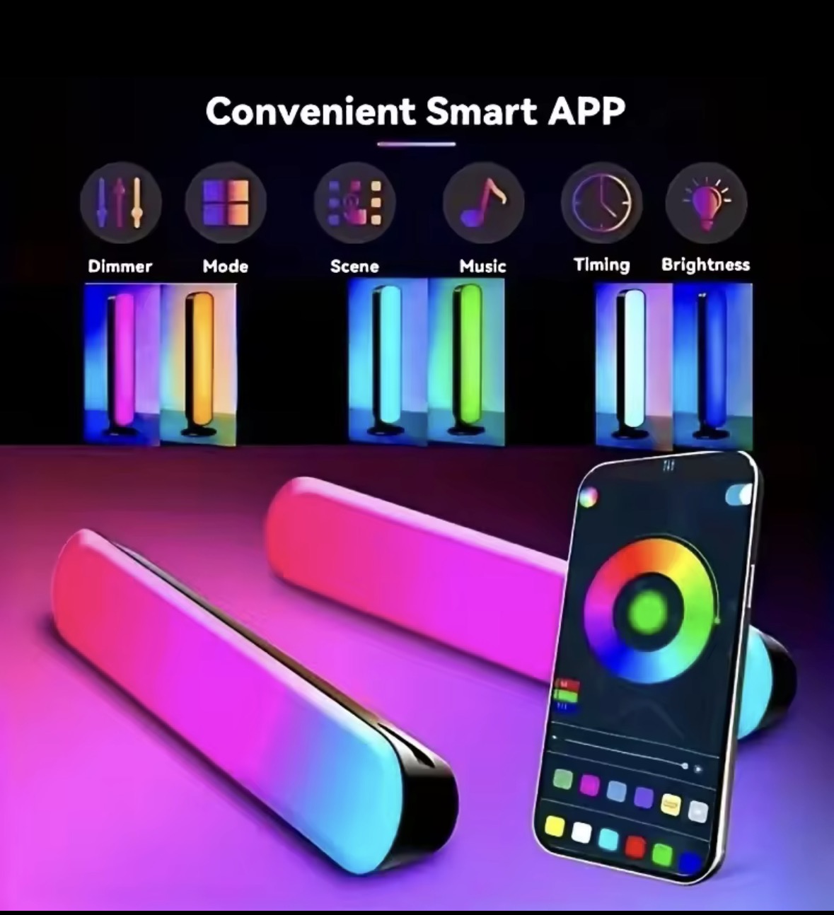 RGB Pickup Light Music Rhythm Lights